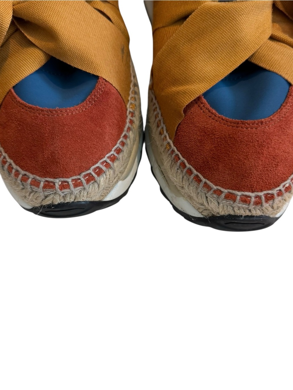 Free People Chapmin Multicolor Espadrille Platform Sneakers with Bow Accents - Picture 3 of 15